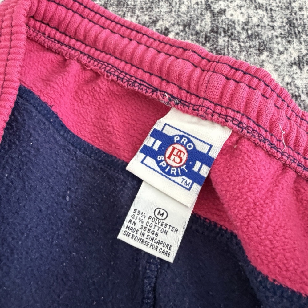 VTG Women's Pro Spirit Sweatsuit Sweater Half Sleeve Shorts Blue Pink Set Size M - Picture 8 of 13